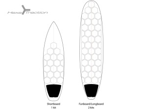 Hexa traction RSPRO per short e Funboards